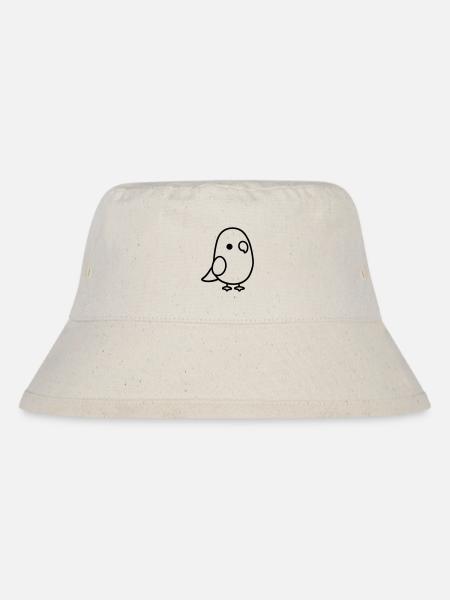 Papagei - Stanley/Stella recycelter Bucket Hat - Naturweiß