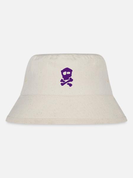 Totenkopf - Stanley/Stella recycelter Bucket Hat - Naturweiß