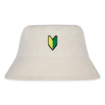 Wakaba Shoshinsha Mark - Stanley/Stella recycelter Bucket Hat - Naturweiß - Vorne
