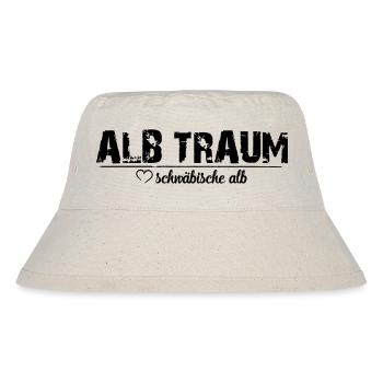 ALB TRAUM_ love schwäbische alb - Stanley/Stella recycelter Bucket Hat - Naturweiß - Vorne