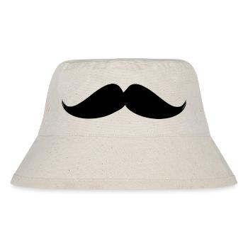 MUSTACHE.BONNE Vatertag. Vatertag. - Stanley/Stella recycelter Bucket Hat - Naturweiß - Vorne