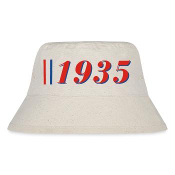 Jahr 1935 - Stanley/Stella recycelter Bucket Hat - Naturweiß - Vorne