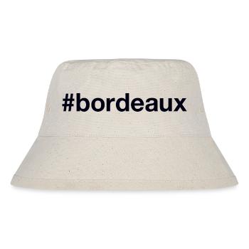 BORDEAUX Hashtag - Stanley/Stella recycelter Bucket Hat - Naturweiß - Vorne