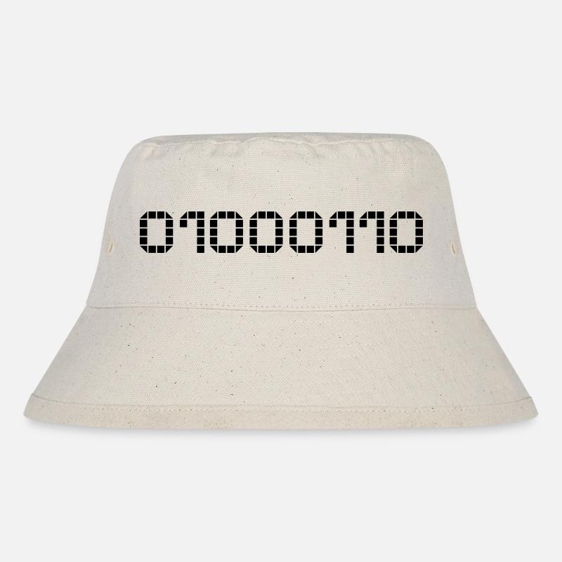 Binary notation - 70 - Stanley/Stella Recycled Bucket Hat - natural