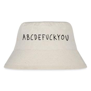 ABCDEFUCK Petite faute de frappe Va te faire foutre Spruch - Bob recyclé Stanley/Stella - blanc naturel - Devant