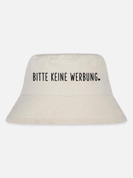 Bitte keine Werbung - Stanley/Stella recycelter Bucket Hat - Naturweiß