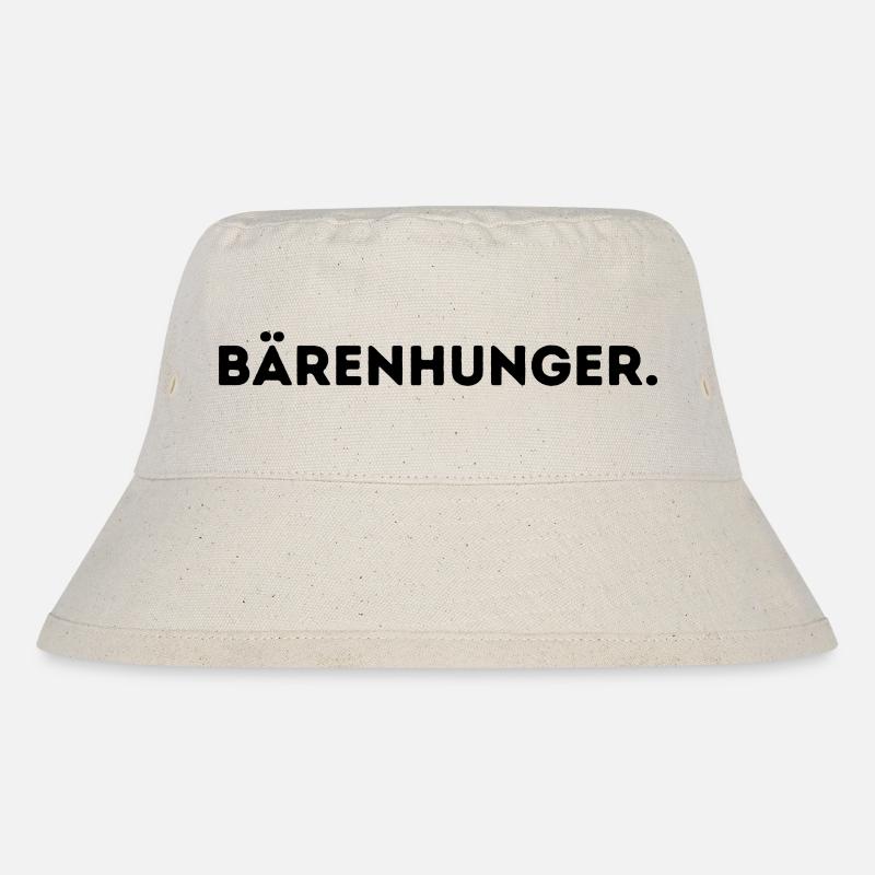 Bärenhunger. - Stanley/Stella recycelter Bucket Hat - Naturweiß