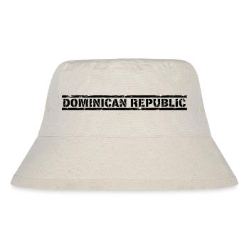 Dominican Republic - Stanley/Stella Recycled Bucket Hat - natural - Front