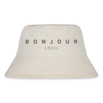 BONJOUR AMOUR - Stanley/Stella recycelter Bucket Hat - Naturweiß - Vorne