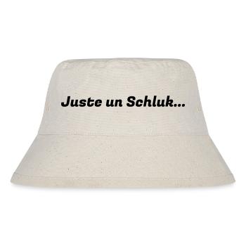 Juste_un_Schluck_logo - Stanley/Stella recycelter Bucket Hat - Naturweiß - Vorne