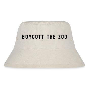 BOYCOTT THE ZOO - Stanley/Stella recycelter Bucket Hat - Naturweiß - Vorne