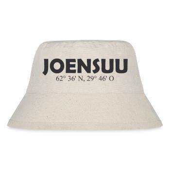 Joensuu - Finland - Coordinates Longitude Latitude - Stanley/Stella recycelter Bucket Hat - Naturweiß - Vorne