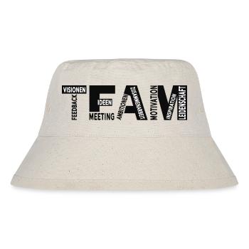 Team Teamwork Leitsprüche Motivation - Stanley/Stella recycelter Bucket Hat - Naturweiß - Vorne