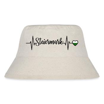 Styria Pulse Heart Line - Stanley/Stella Recycled Bucket Hat - natural - Front