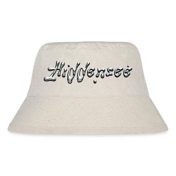 Hiddensee chrome Schriftzug - Stanley/Stella recycelter Bucket Hat - Naturweiß - Vorne