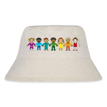 Children's cup RAINBOW Back to School Kindergarten - Stanley/Stella Recycled Bucket Hat - natural - Front