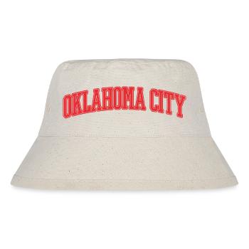 Oklahoma City Varsity Lettering - Stanley/Stella Recycled Bucket Hat - natural - Front