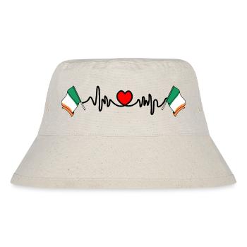 Heart rate cardio for Ireland - Stanley/Stella Recycled Bucket Hat - natural - Front