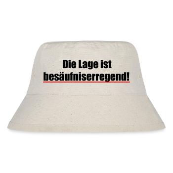 Die_Lage_ist_besaufniserregend_impact - Stanley/Stella Recycled Bucket Hat - natural - Front
