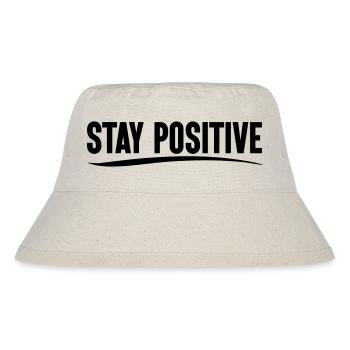 Restez positif - Bob recyclé Stanley/Stella - blanc naturel - Devant