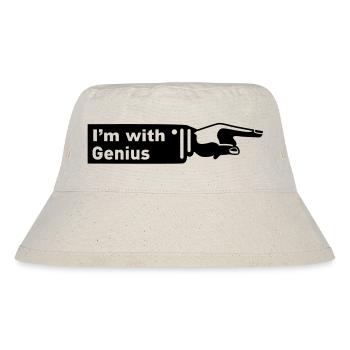Im with Genius - Genie - Stanley/Stella recycelter Bucket Hat - Naturweiß - Vorne