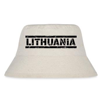 Lithuania - Stanley/Stella Recycled Bucket Hat - natural - Front