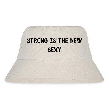 Strong is the new Sexy - Stanley/Stella recycelter Bucket Hat - Naturweiß - Vorne
