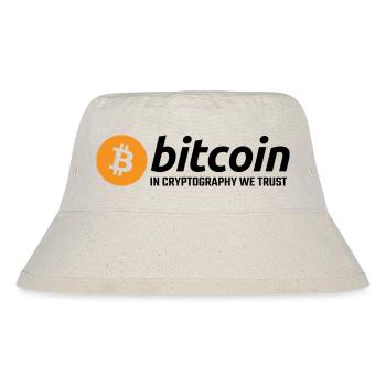 Bitcoin in Cryptography We Trust - Stanley/Stella Recycled Bucket Hat - natural - Front