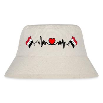 Heart rate cardio for Iraq - Stanley/Stella Recycled Bucket Hat - natural - Front