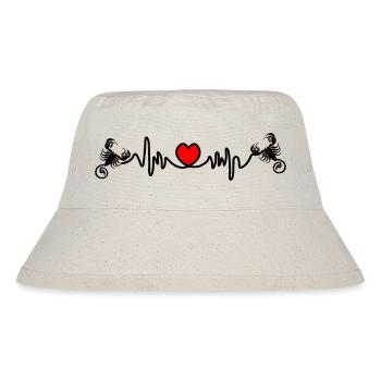Herzfrequenz Cardio Scorpio Scorpio - Stanley/Stella recycelter Bucket Hat - Naturweiß - Vorne