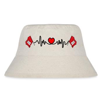 Herzfrequenz Cardio Hamburg - Stanley/Stella recycelter Bucket Hat - Naturweiß - Vorne