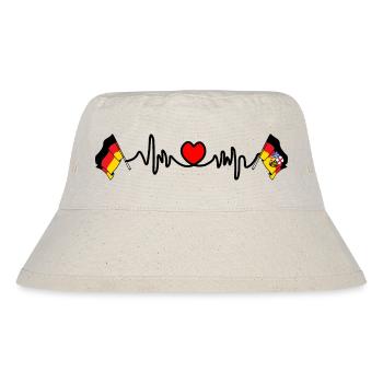 Cardio heart Flag Allemagne, Sarre - Bob recyclé Stanley/Stella - blanc naturel - Devant