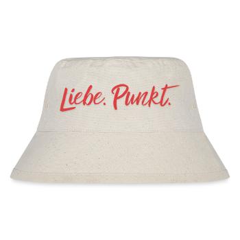 Liebe Punkt - Stanley/Stella recycelter Bucket Hat - Naturweiß - Vorne