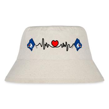 Gotland, Schweden – Liebe zur Insel - Stanley/Stella recycelter Bucket Hat - Naturweiß - Vorne