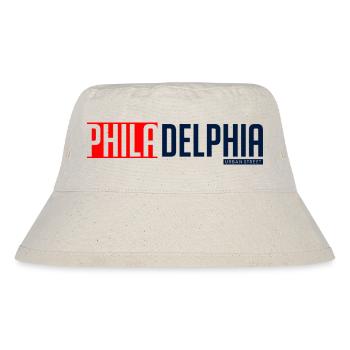 Philadelphia Skyline Silhouette Design - Stanley/Stella Recycled Bucket Hat - natural - Front