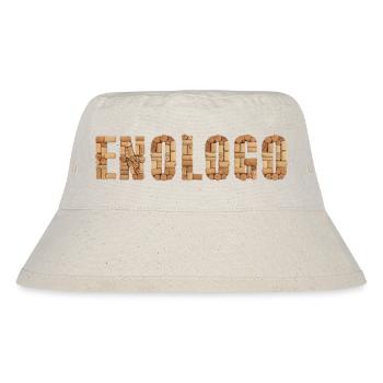 Enologo – Design con tappi di sughero - Stanley/Stella recycelter Bucket Hat - Naturweiß - Vorne
