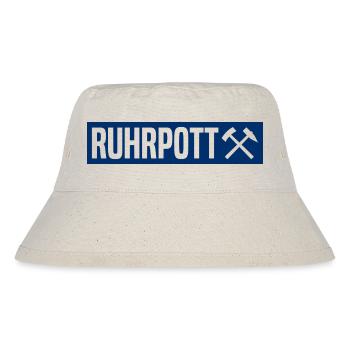 Ruhrpott - Ruhr Pott - Zeche - Zollverein - NRW - Stanley/Stella recycelter Bucket Hat - Naturweiß - Vorne