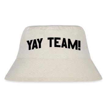 Hurra, Team! Hurra, Team der ahnungslosen Sportfan - Stanley/Stella recycelter Bucket Hat - Naturweiß - Vorne