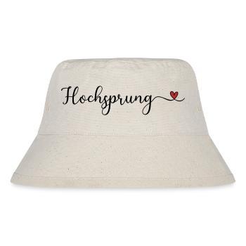 Hochsprung - Stanley/Stella recycelter Bucket Hat - Naturweiß - Vorne