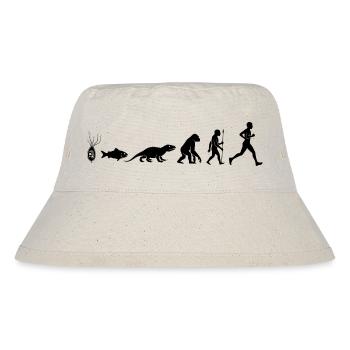 Coureur de jogging à motif d’évolution du coureur de marathon - Bob recyclé Stanley/Stella - blanc naturel - Devant