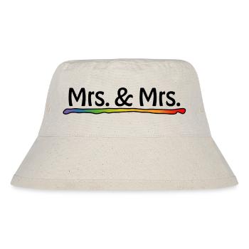 Mariage lesbien - Rainbow Mrs et Mrs - Bob recyclé Stanley/Stella - blanc naturel - Devant