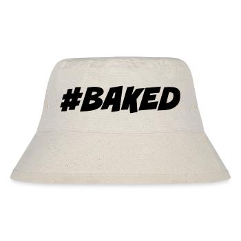 #Baked - Stoned High - Stanley/Stella recycelter Bucket Hat - Naturweiß - Vorne