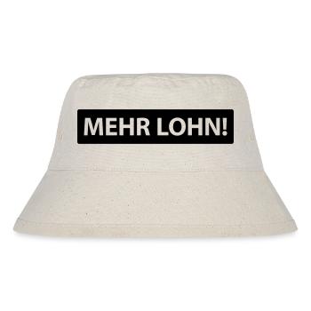 mehr lohn! - Stanley/Stella recycelter Bucket Hat - Naturweiß - Vorne