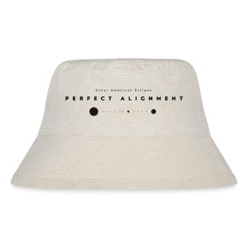 SONNENFINSTERNIS 08.04.24 PERFEKTE AUSRICHTUNG - Stanley/Stella recycelter Bucket Hat - Naturweiß - Vorne