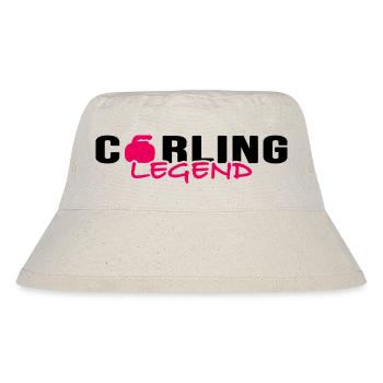 Curling, Curling, Curler, Curling Legend - Stanley/Stella Recycled Bucket Hat - natural - Front
