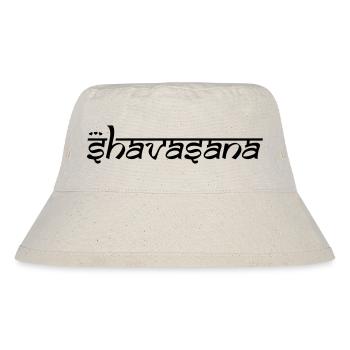 OM SHAVASANA - Stanley/Stella recycelter Bucket Hat - Naturweiß - Vorne