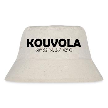Kouvola - Finland - Coordinates Longitude Latitude - Stanley/Stella recycelter Bucket Hat - Naturweiß - Vorne