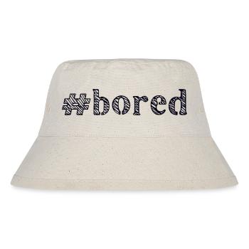 langweilig bored - Stanley/Stella recycelter Bucket Hat - Naturweiß - Vorne