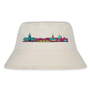 Toulouse City Skyline Basilique Linienzeichnung - Stanley/Stella recycelter Bucket Hat - Naturweiß - Vorne