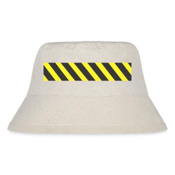 Caution tape - Stanley/Stella Recycled Bucket Hat - natural - Front